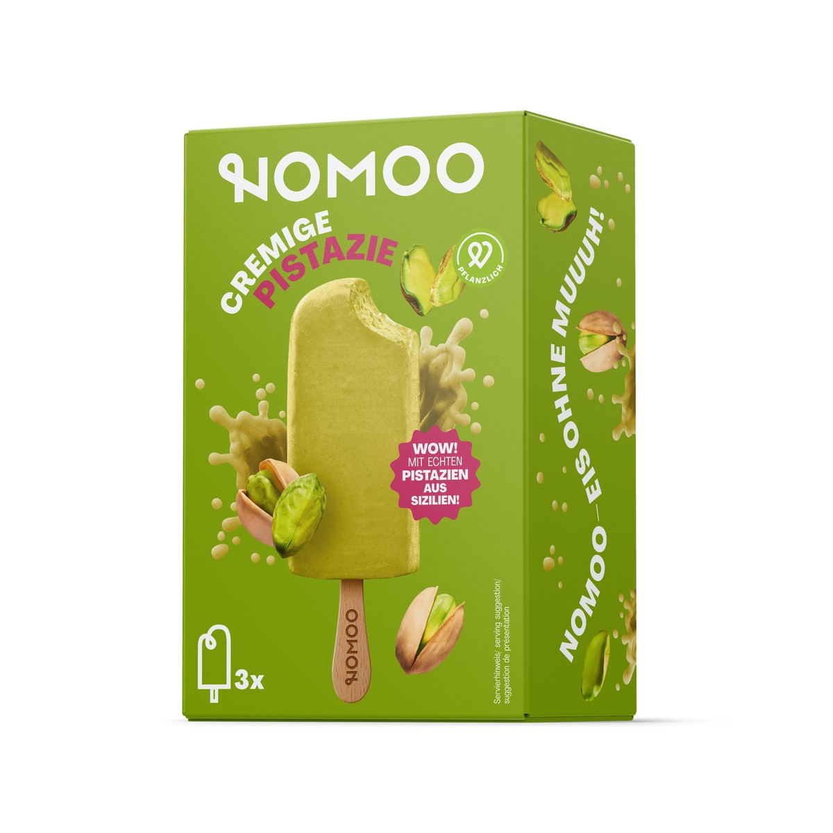 NoMoo Pistachio Ice Cream 3x65 ml