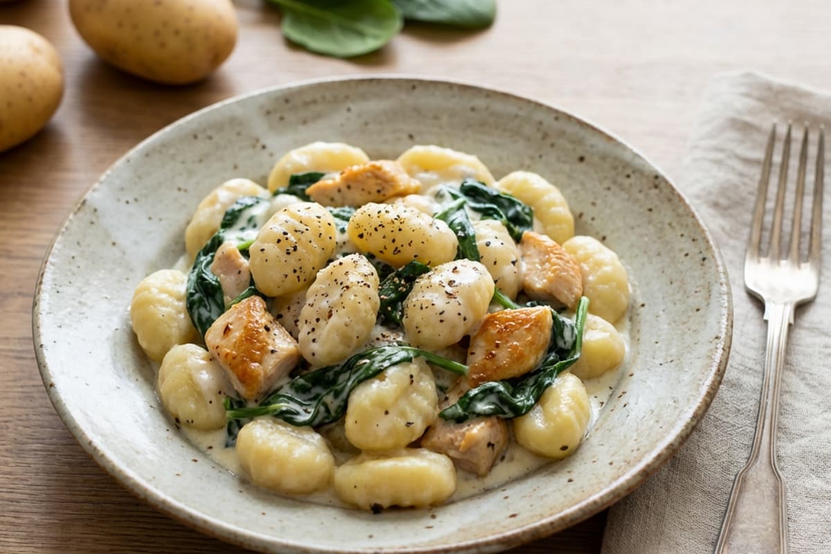 Gnocchi mit Spinat und Hendlbrust (AT)