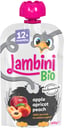 Lambini BIO demeter Quetschie Aprikose, Pfirsich, Apfel, ab dem 12. Monat