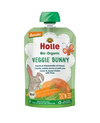 Holle BIO Veggie Bunny - Pouchy Karotte, Süsskartoffel, Erbsen