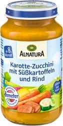 Alnatura BIO Carrot-Zucchini with sweet potato and beef