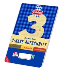 Schärdinger 3 Käse Aufschnitt 45% in Scheiben
