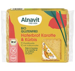 Alnavit BIO Haferbrot Karotte & Kürbis geschnitten glutenfrei