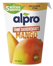 Alpro® Joghurtalternative auf Sojabasis Mango mit mehr Frucht und ohne Zuckerzusatz