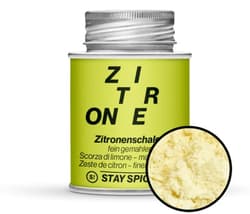Stay Spiced! Zitronenschalen fein-gemahlen