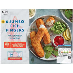 Marks & Spencer 6 Breaded Jumbo Cod Fish Fingers