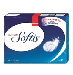 Softis handkerchiefs 30 packets of 9 handkerchiefs each