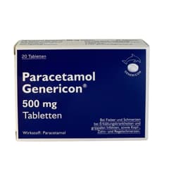 Paracetamol Genericon 500 mg Tablets
