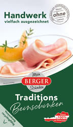 Berger Traditions Beinschinken geschnitten
