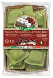 Bertagni ravioli with goat cheese and roasted tomatoes