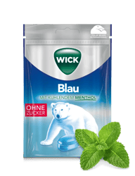 WICK Hustenbonbons Blau ohne Zucker