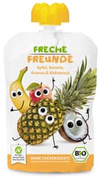 Freche Freunde BIO Quetschie Apfel, Banane, Ananas & Kokosnuss