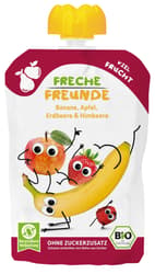 Freche Freunde BIO Quetschie Banane, Apfel & Himbeere