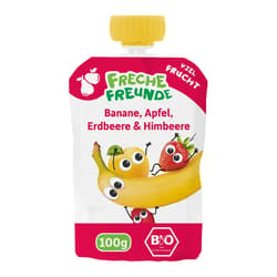 Freche Freunde BIO Quetschie Banane, Apfel & Himbeere