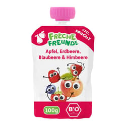 Freche Freunde BIO Quetschie Apfel, Erdbeere, Blaubeere & Himbeere