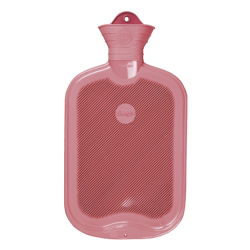 Hot water bottle rubber 2L pink