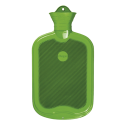 Hot-water bottle rubber 2L green