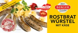 Berger Original grilled cheese sausages