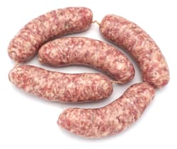 Landfleischerei Stickler dicke Schweinsbratwürstel roh