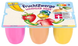 Danone FruchtZwerge Weniger Süß Erdbeere/Aprikose/Banane 6x50g