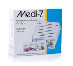 Medikamentendosierer 7 Tage Weiß