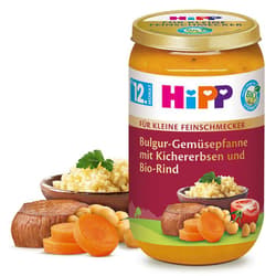 HiPP BIO For little gourmets Bulgur vegetable pan with chickpeas and organic beef