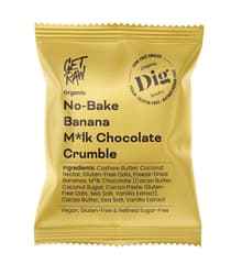 DIG ORGANIC No-Bake Banana M*lk Chocolate Crumble