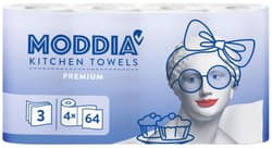 Moddia Kitchen Towel 4 rolls 64 sheets 3ply HYBRID
