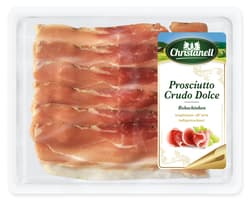 Christanell Prosciutto Crudo Dolce geschnitten