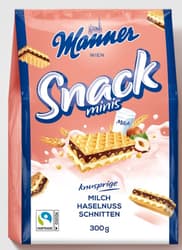 Manner Snack Minis Milch Haselnuss