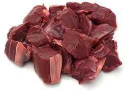 Esterhazy Hirsch Gulasch geschnitten