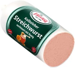 Veal liver sausage spread with honey