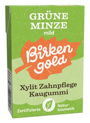 Birkengold Zahnpflege Natur Kaugummi Grüne Minze Mild