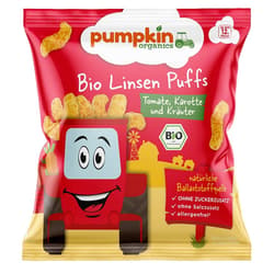 Pumpkin Organics BIO Linsen Puffs mit Tomate, Karotte & Kräutern