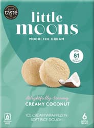 LITTLE MOONS Mochi with coconut ice cream