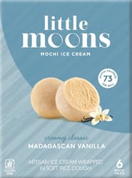 LITTLE MOONS Mochi with vanilla ice cream