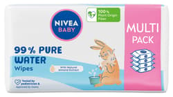 Nivea Baby 99,9% Pure Water Wipes Feuchttücher 3+1 Multipack