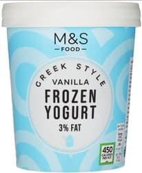 Marks & Spencer Greek Style Vanilla Frozen Yogurt (tiefgekühlt)