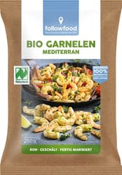 followfish Organic Prawns "Mediterranean" marinated