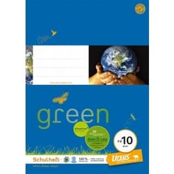 URSUS GREEN Heft FX10 A4 20 Blatt glatt blau