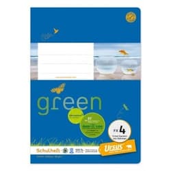 URSUS GREEN Heft FX4 A5 20 Blatt mit Rahmen kariert