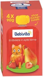 Bebivita Quetschbeutel Frucht Erdbeere in Apfel-Birne