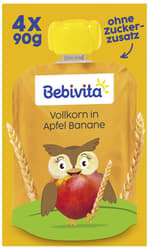 Bebivita Quetschbeutel´Kinder-Spaß Frucht und Getreide Vollkorn in Apfel-Banane