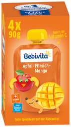 Bebivita Quetschbeutel Mango in Apfel Pfirsich