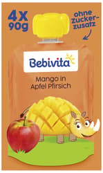 Bebivita Quetschbeutel Mango in Apfel Pfirsich