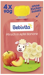 Bebivita Quetschbeutel Frucht Apfel-Banane-Pfirsich