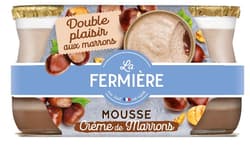 La Fermiere Maronenmousse auf Maronencreme 2x85g