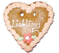 Süßes von Ulreich Lebkuchenherz Nr. 2
