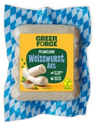 GREENFORCE Fresh white sausage 4x50g VEGAN