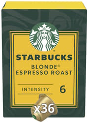 Starbucks Blonde Espresso Roast Big Pack for Nespresso coffee capsules (36 capsules)